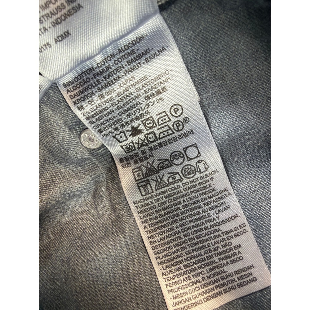 Levi's 505 Regular Fit Jeans Mens 38x31 Blue Medium Wash Straight Leg Denim - Picture 10 of 11